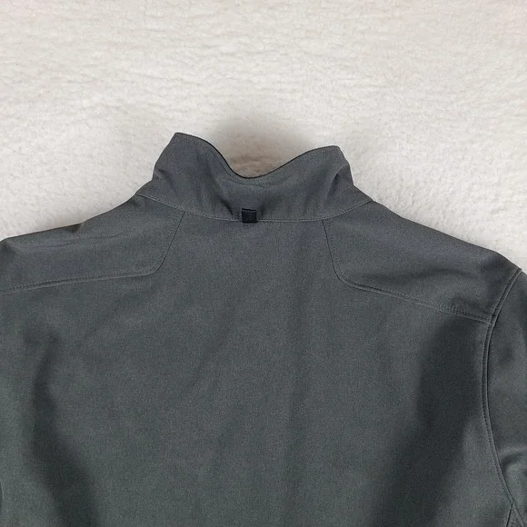 Polo Ralph Lauren Jacket Mens Large‎ Dark Gray Zipper Pocket Full Zip Sweater *